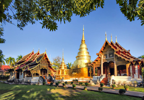 Wat Phra Sóhaj télen, Chiangmai, Thaiföld - Fotó, kép