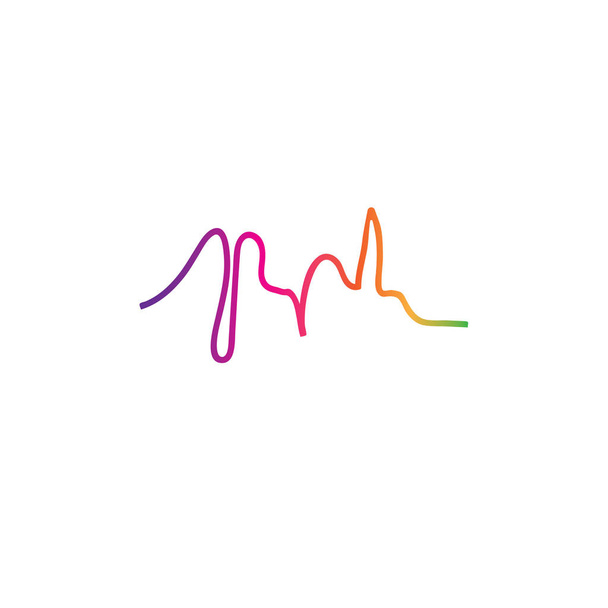 illustration d'onde sonore logo icône vectoriel modèle
. - Vecteur, image