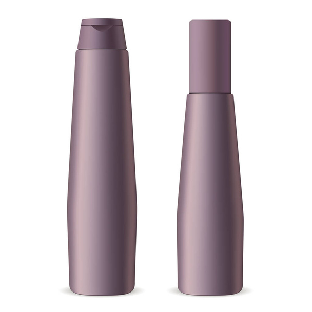 化粧品ボトルパック。3Dベクトル化粧品 - ベクター画像