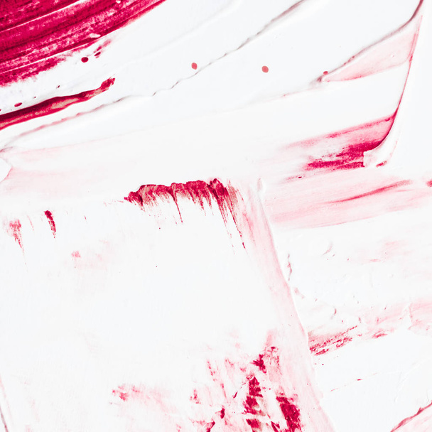 Художественная абстрактная текстура фона, розовые акриловые кисти
 - Фото, изображение