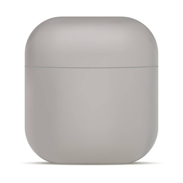 Cosmetische pot. Vierkante ronde hoek container Mockup - Vector, afbeelding