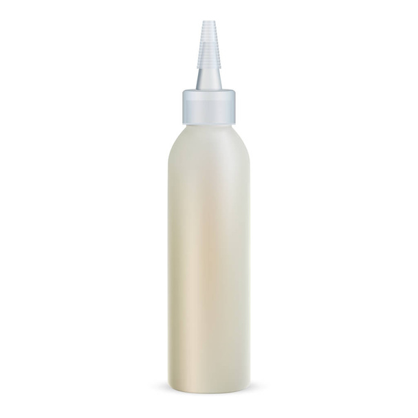 Бутылка капельницы с маслом для волос. Refleic Clear Cap Vial
 - Вектор,изображение