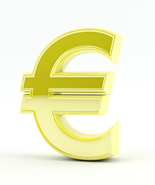 Euro sign in Gold - Foto, Imagem
