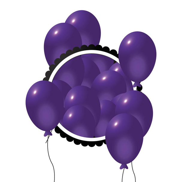 ballons de décoration de fête
 - Vecteur, image