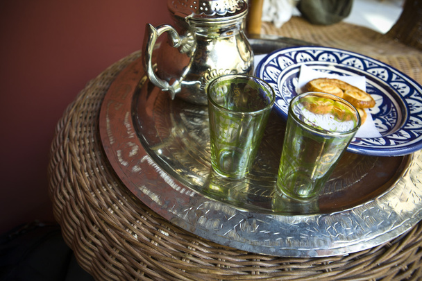 Tea idő a nyilvános Arab fürdők - Fotó, kép