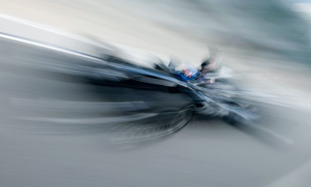 Motion blur of sports car. - Foto, Bild