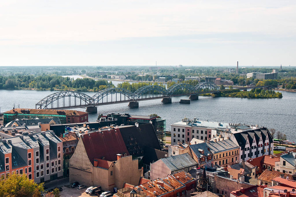 Vista aérea de la ciudad de Riga, Letonia
 - Foto, Imagen