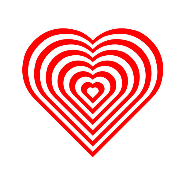 Piros szív szimbólum illusztráció - Fotó, kép