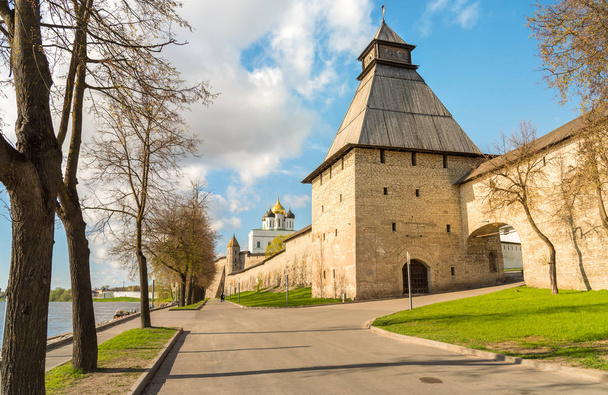 View of the Pskov Krom or Pskov Kremlin in the central part of the city, Russia - Photo, Image