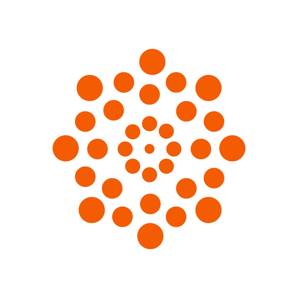 Geometrikus minta Polka pontok narancs színű. Tökéletes a design, textil, minta kitöltések, doboz, plakátok, kártyák, weboldal háttér stb. Minta a maszk alatt. Vektor. - Vektor, kép