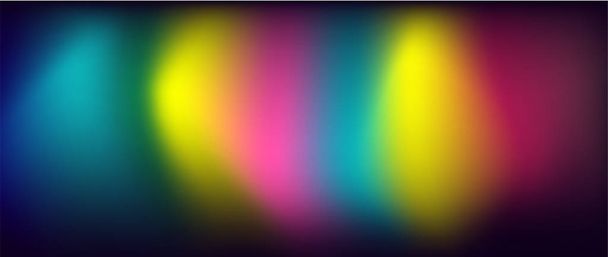 Efeito de luz brilhante. Contexto abstrato moderno. Design de papel de parede colorido criativo - Vetor, Imagem