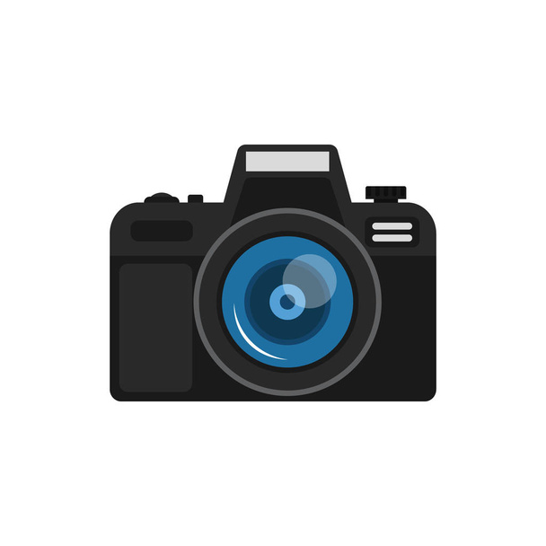Illustration vectorielle de l'icône plate de la caméra. Isolé
. - Vecteur, image