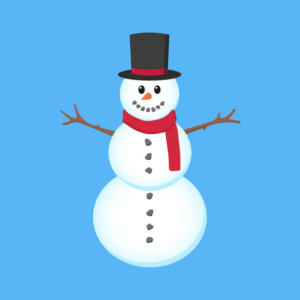 Winter Sale Snowman Illustration Vector Art & Graphics