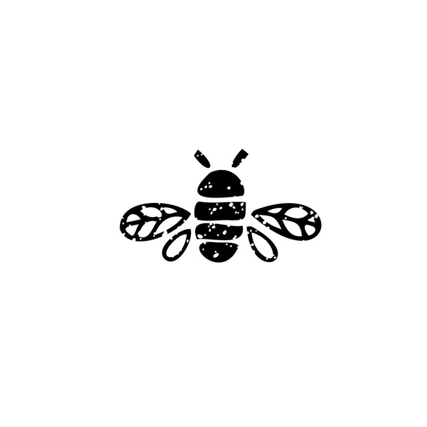 ilustración vectorial con abeja. - Vector, imagen