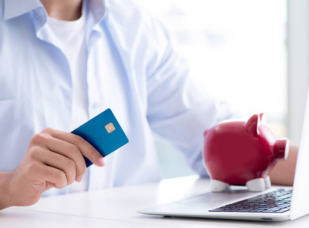 Concept on online payments with credit card - Fotó, kép