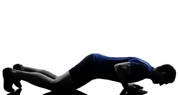 man exercising workout push ups - Foto, imagen