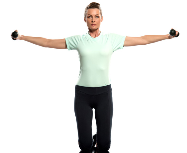 woman exercising weights training Worrkout Posture - Foto, Bild