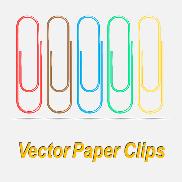 Vector paper clips - Vector, Image