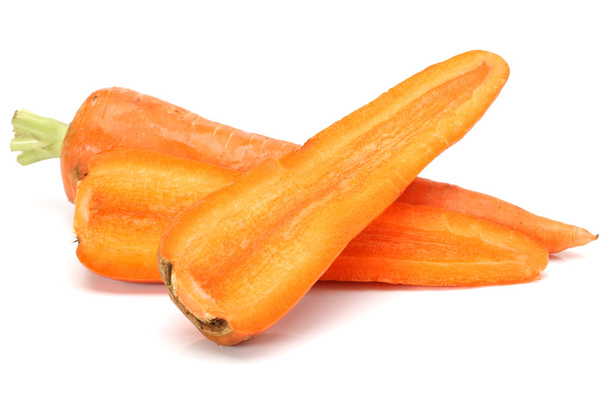 Fresh carrot on a white background - Photo, image