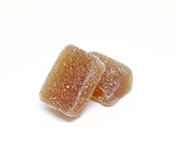 Sugary fruit candy on white background - Photo, Image