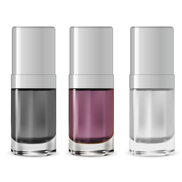 Nail Polish Bottle. Serum Container. Vector Design - Vector, Image