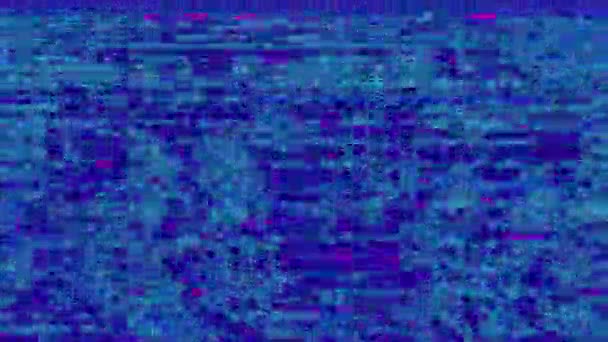 Digital generated glitched animation, rainbow bad tv effect.  - Footage, Video