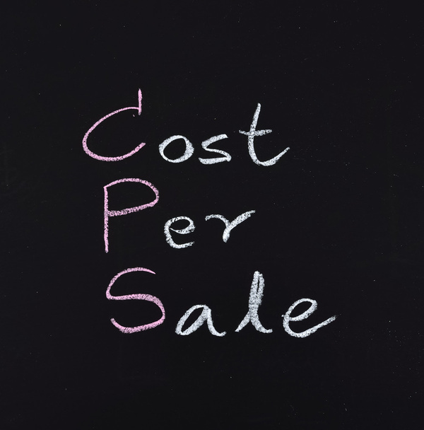 CPS κόστος ανά πώληση - Φωτογραφία, εικόνα