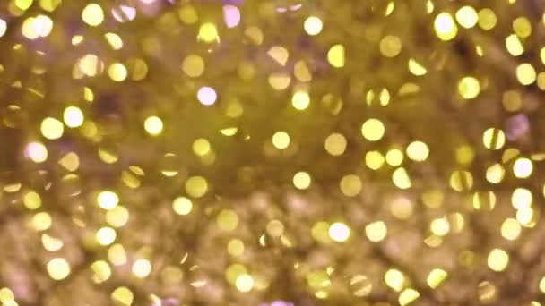 Abstract blurred gold background. bokeh background - Footage, Video