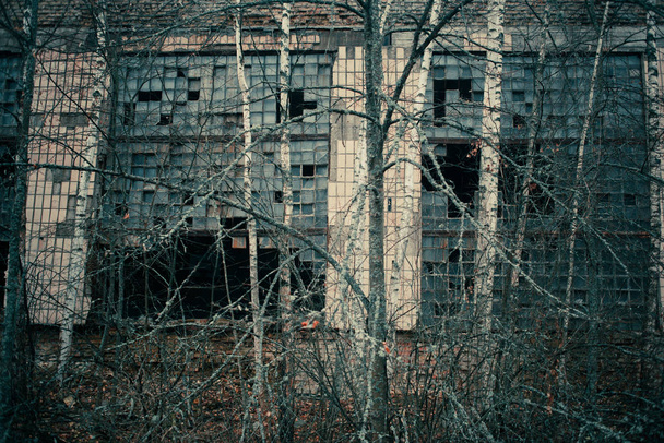 Hylätyt rakennukset ja tavarat Tsernobylin poissulkemisalueella
 - Valokuva, kuva