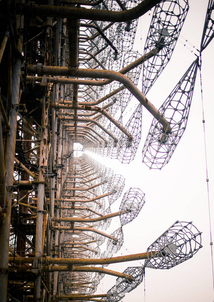 Chernobyl: Duga old soviet radar system  - Fotografie, Obrázek