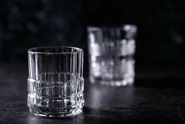 Variety of empty cocktail drinking glasses - 写真・画像