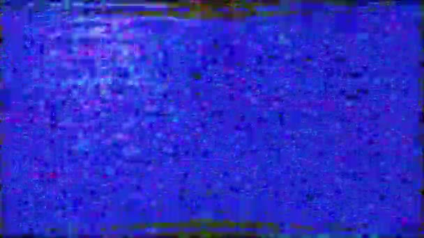 Digital generated abstract animation, holographic damaged system effect. - Footage, Video