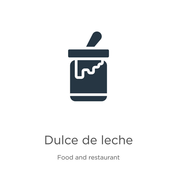 Dulce de leche icon vector. Trendy flat dulce de leche icon from food and restaurant collection isolated on white fone. Векторная иллюстрация может быть использована для веб и мобильного графического дизайна, логотипа
, - Вектор,изображение