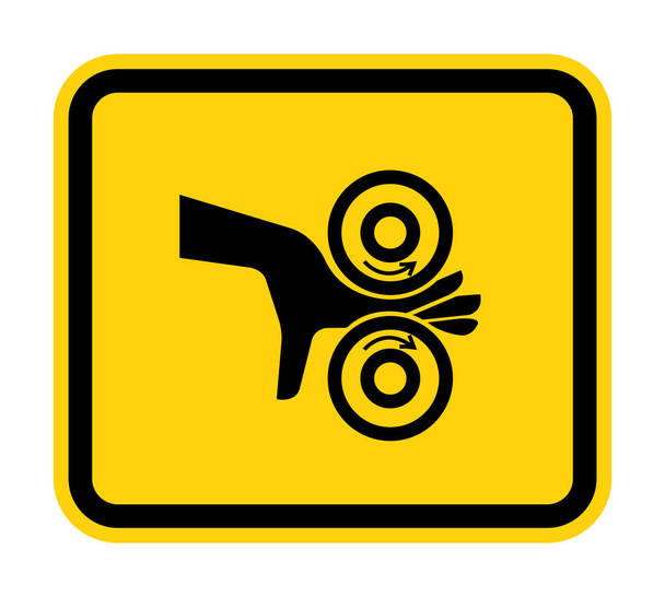 Symbol-Zeichen für Handverschränkungen, Vektor-Illustration, Isolation auf weißem Hintergrundetikett .EPS10  - Vektor, Bild