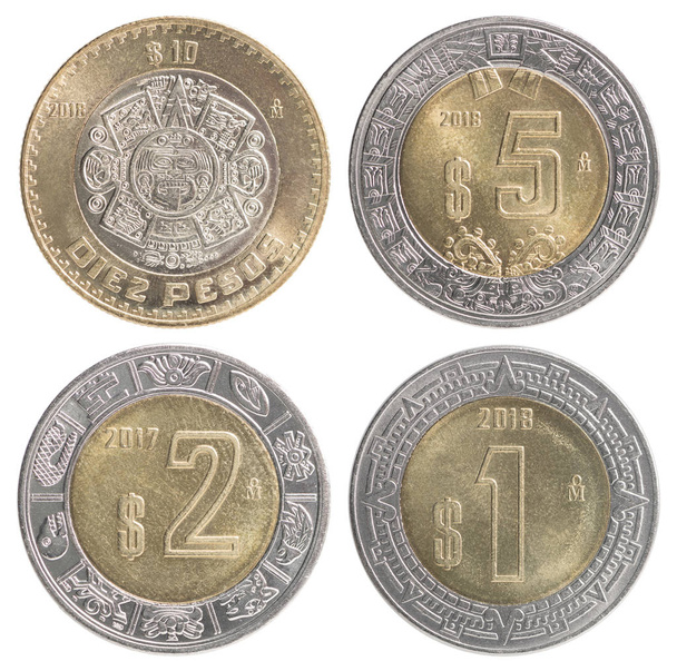 набір мексиканських монет
 - Фото, зображення