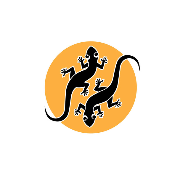 Ještěrka Chameleon Gecko animall logo a symbol vektor ilustrace - Vektor, obrázek