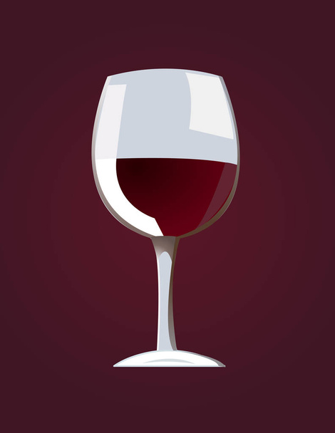 red wine vector illustration - Vector, Image