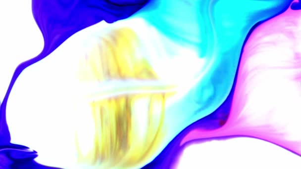 Zeer mooie inkt Abstract Psychedelische Verf Vloeibare Beweging Achtergrond textuur  - Video