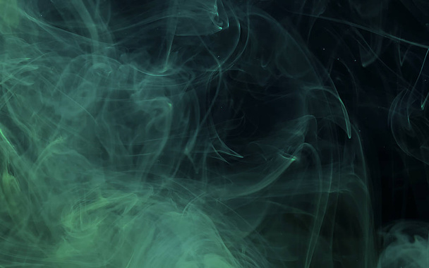 Kosmiczna mięta zielone abstrakcyjne tło. Stylowa nowoczesna technologia  - Zdjęcie, obraz