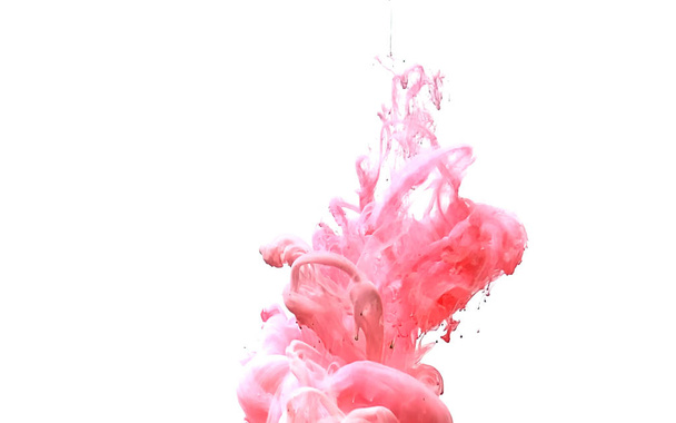 Pink abstract background.  Powerful explosion of paints  - Photo, image