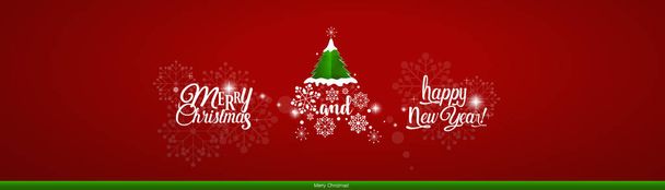Christmas Greeting Card. Christmas Background with Merry Christm - Wektor, obraz