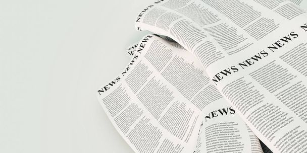 Absztrakt újság háttér, eredeti 3D-s renderelés - Fotó, kép