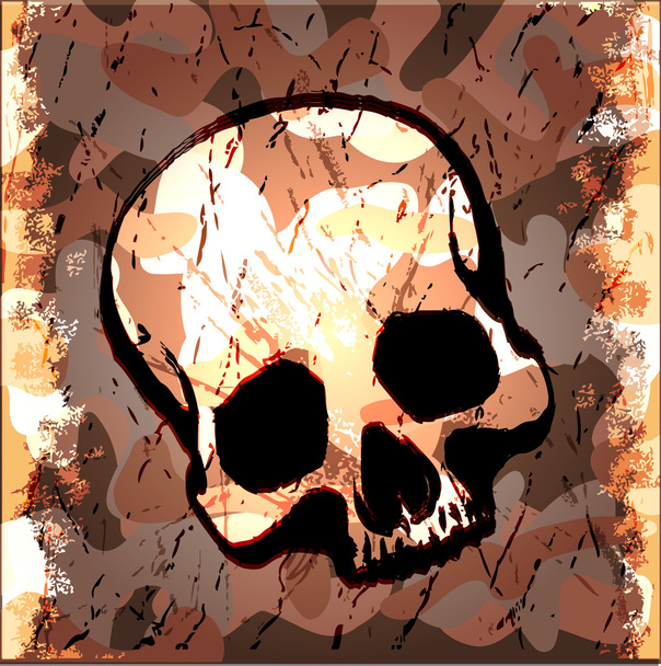 Skull grunge background - ベクター画像
