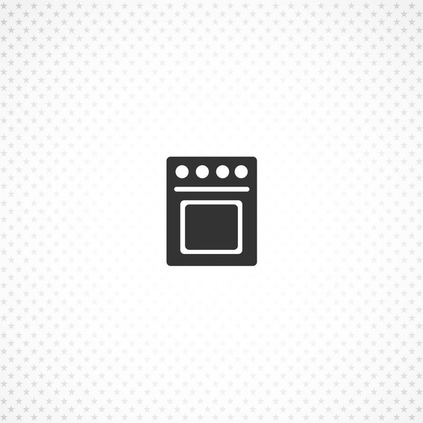 icône vectorielle de cuisinière à gaz pour le concept mobile et la conception d'applications Web
 - Vecteur, image