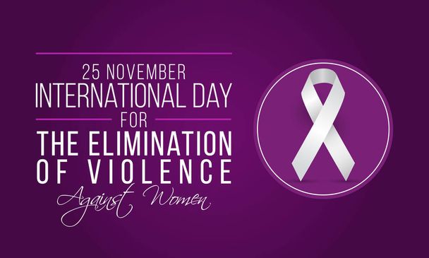Векторні ілюстрації на тему Міжнародного дня ліквідації насильства щодо жінок 25 листопада
. - Вектор, зображення