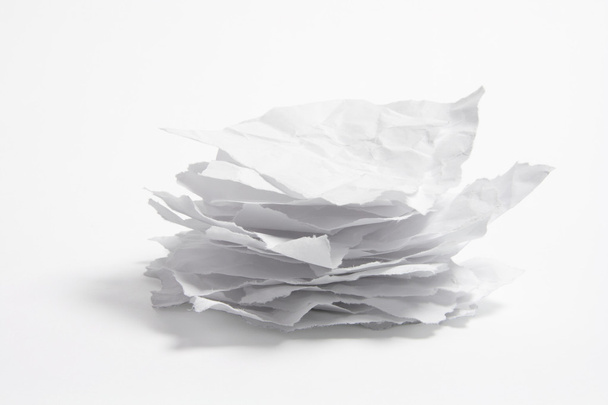 Stack of Crumpled Papers - Photo, image