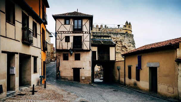 Dzielnica żydowska Segovia, Kastylia-Leon, Hiszpania, Europa - Zdjęcie, obraz