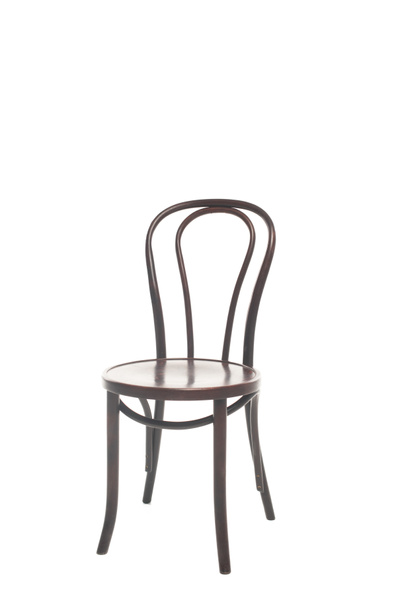 Modern wooden chair isolated on white - Φωτογραφία, εικόνα