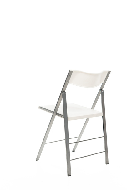 Trendy white chair isolated on white - Фото, изображение