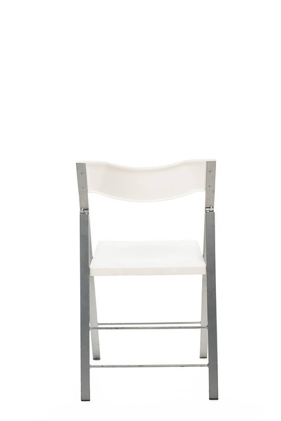 White chair with copy space isolated on white - Zdjęcie, obraz